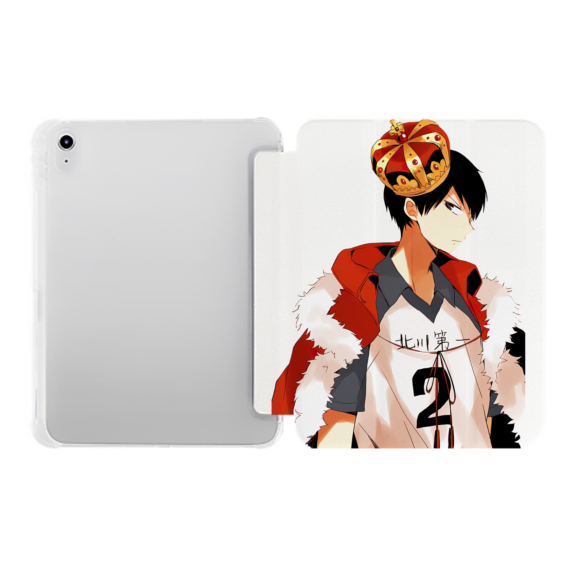 （画像用） ハイキュー!! Haikyu!! IPad ケース ペン収納付き 三つ折りスタンド PUレザー×シリコン 対応機種9.5/10.5/10.9インチ